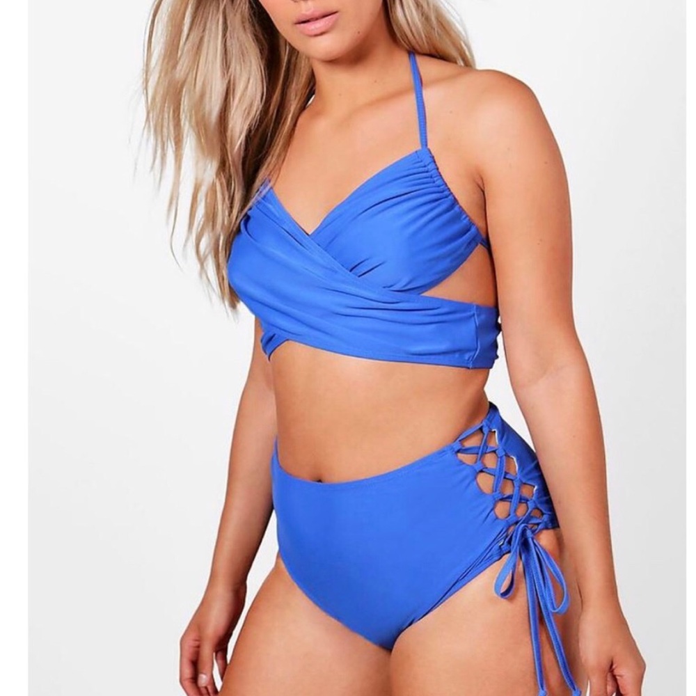 BLUE PLUS SWIM SUIT - Picture 1 of 2